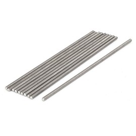 sourcing map 304 Stainless Steel Full Threaded Rod Hardware M3 x 110 mm 0.5 mm Thread Pack of 10