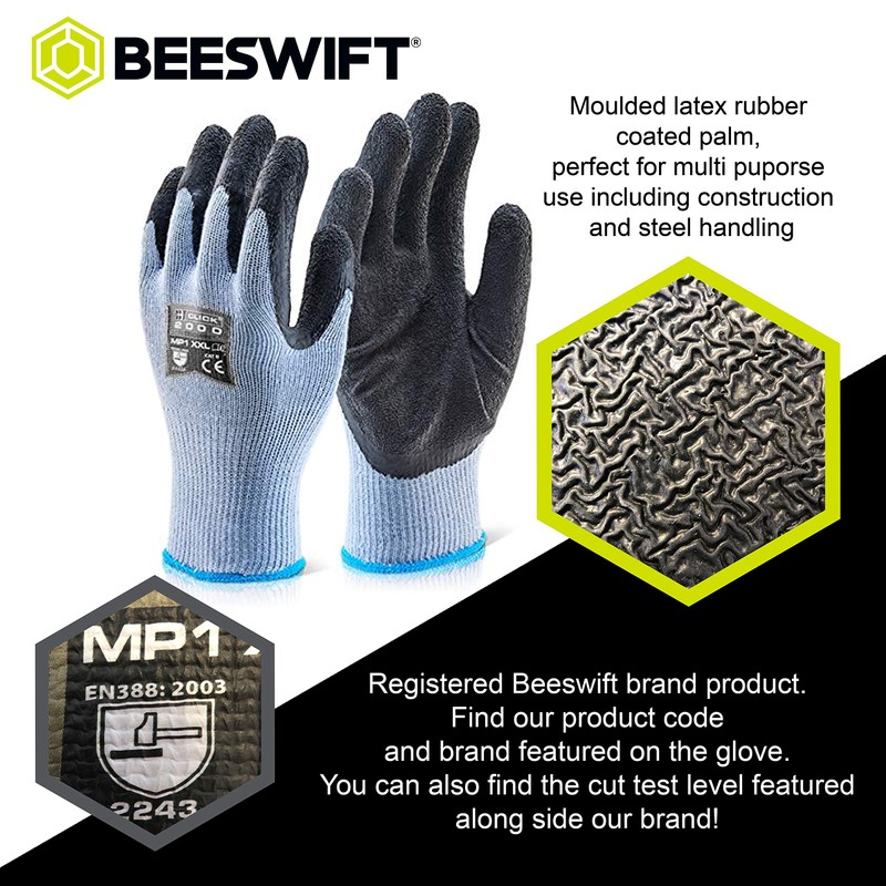Beeswift MULTI-PURPOSE GLOVES BLACK S