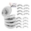 4 Pares Pestañas Postizas Magnéticas Kit Con Clip 3d De