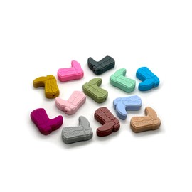 13PCS Western Boots Silicone Beads, Colorful Cowboy Boots Focal Beads for Keychain Making, Loose Bulk for Pens DIY Handmade Crafts Necklace Bracelet Lanyard