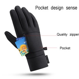 DODOLOOK Lightweight Running Windproof Gloves, Touch Screen Anti-Slip Warm Gloves Liners for Cycling Biking Sporting Driving for Men Women (Large)