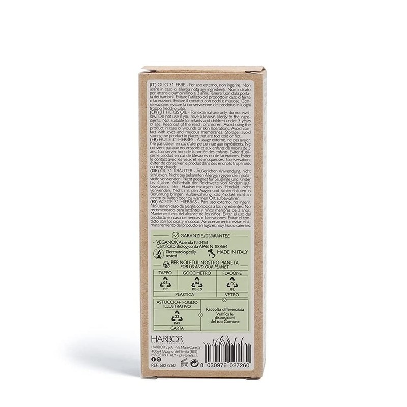 PhytorelaxLaboratories Olio 31 Erbe Vegan & Organic - Miscela Di