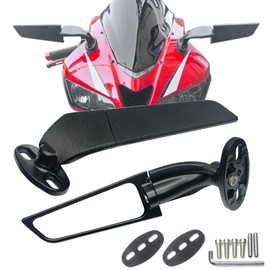 Compatible With 2025 RS660 RS457 RSV4 1100 factory ZX4RR Ninja 500 400 Ninja 650 ZX6R ZX10R CBR600RR CBR1000RR YZF R3 Motorcycle Stealth Mirrors Wind Wing Side Rearview Mirrors