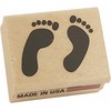 Stamps by Impression Feet, Footprints Rubber Stamp, Small (.75" x