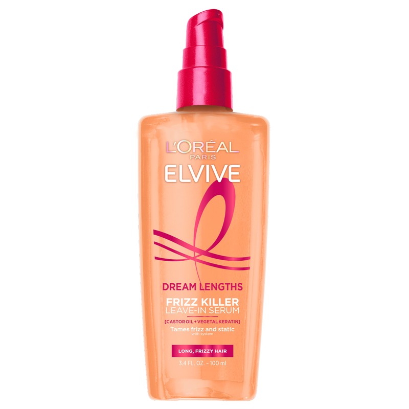 L'Oreal Paris Elvive Dream Lengths Frizz Killer Leave-In Serum, 3.4
