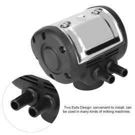 HEEPDD Stainless Steel Pneumatic Pulsator Adjustable Milker Accessories for Cow Sheep Milking Machine with Two Exits