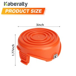 Kaberalty RC-065-P 90517175 Spool Cover Cap Compatible with Black and Decker GH710 GH700 GH750 RC-065,DF-065-BKP Weed Eater Refills (3 Pack)