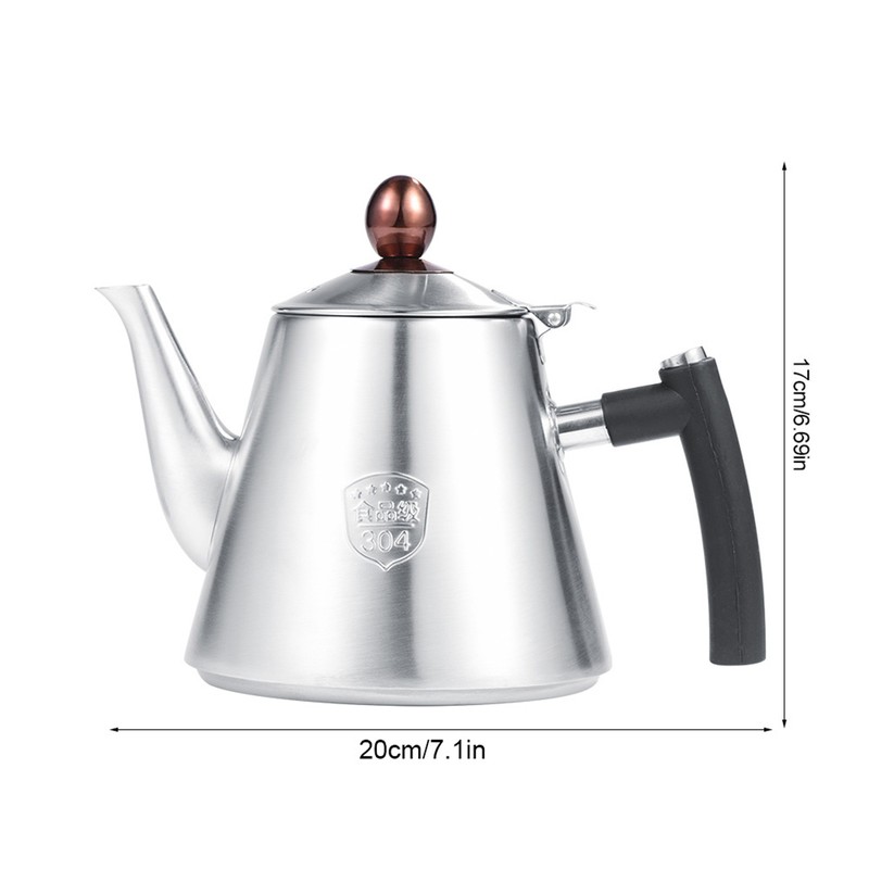 1.2L Stainless Steel Stove top Teapot Tea Coffee Pot Kettle