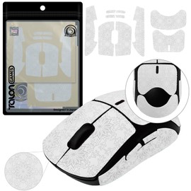 TALONGAMES Snow Pattern Series Mouse Grip Tape, Logicool G Pro Wireless, Wireless, Ultra Thin, 0.02 inch (0.5 mm), Reinforced Grip, Superior Absorbency, Color, Anti-Slip Tape, For Gaming Mouse,