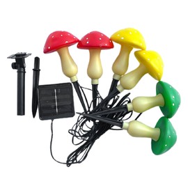 Solar Mushroom String Light Outdoor Garden Decoration Lights LED Mushroom Lamp