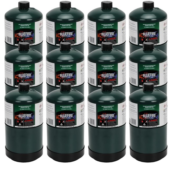 KOMAN BLUEFIRE 1lb Propane Tank Camping Propane Tank Portable Canister