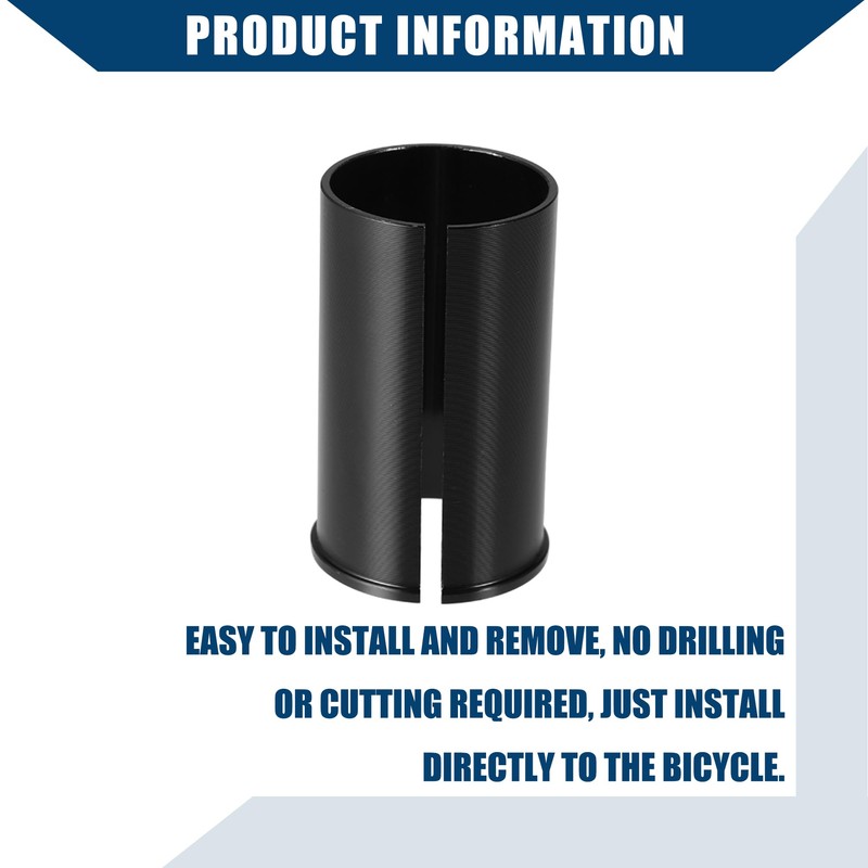 Hihaha Bike Seat Post Tube Adapter Reducing Sleeve 31.8mm to