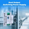 5V 12V Power Supply din Rail，2A 0.8A,Dual Output 10W,Input 100-240Vac,120VAC
