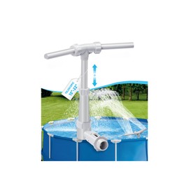 Swimming-Pool Waterfall-Fountain Water Fun Sprinkler - Dual Sprayer Multiple Spray Method, Pool Decoration Cascade Fountain for Above & In-ground Pools, Practical Pool Aerator Water Cooler Circulation