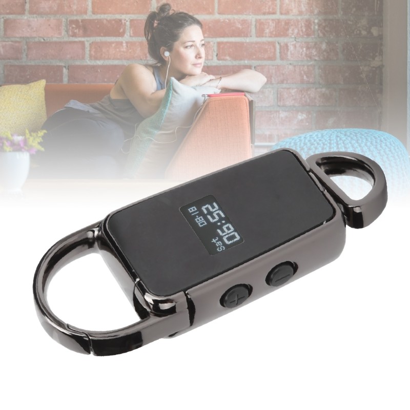S23 Black Mini Key Ring Shape USB Flash Drive MP3