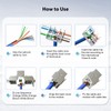 Keystone RJ45 Cat 7 Connector Modules - Tool-Free CAT7, CAT6,