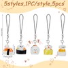 BEEFLYING 5 Pcs Phone Charms Aesthetic Y2K Cute Resin Sushi