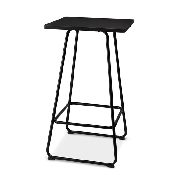 Glitzhome Industrial Square Bar Table, Modern Modern Cocktail Table with