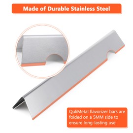 QuliMetal QuliMetal 66795 Flavorizer Bars and 66040 Heat Deflector for Weber Genesis II 300 /LX 300 Series, Genesis II E-310 E-315 S-335 Grill Parts, Stainless Steel Replacement for Weber 66032 66685 (5+3)