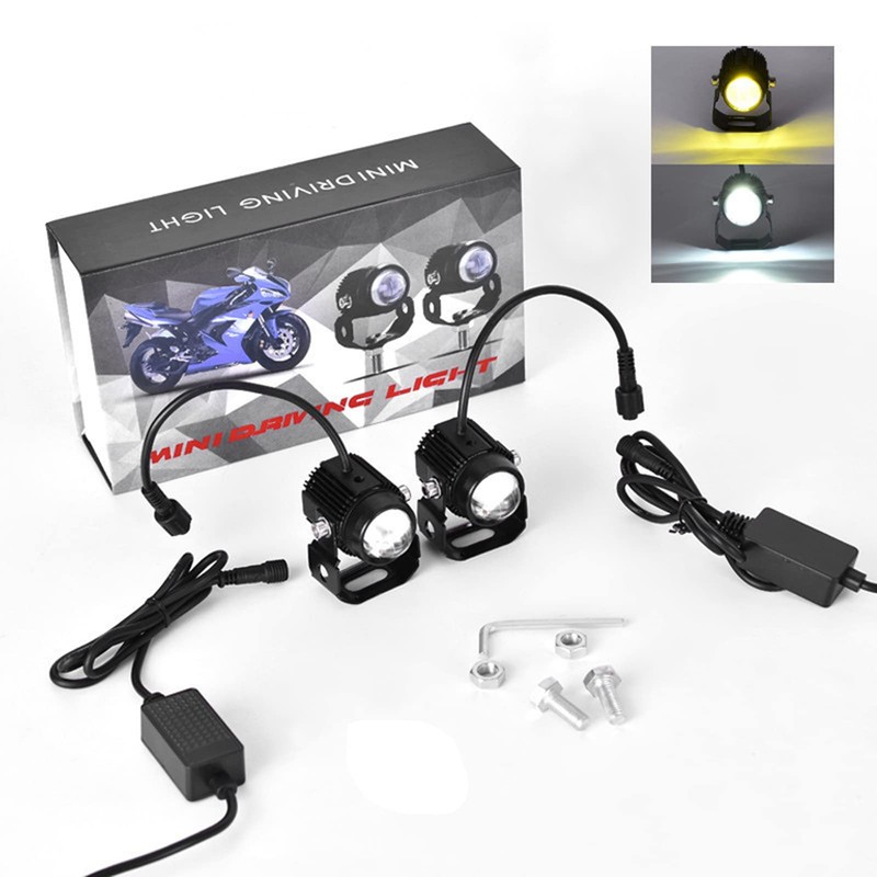 Mulcort Universal 12V Mini Projector Lens Led Headlihgt Fog Driving