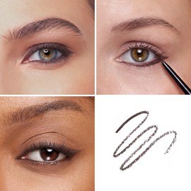 OFIR The Twist Eyeliner Pen, Waterproof, Mechanical Gel, Ultra-fine 1.5mm Point, Leather - Brown, 0.002 OZ