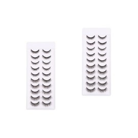 LALAFINA 20 Pairs Fake Eyelashes False Thick Eyelash 5d False Eyelashes Artificial Eyelashes Decoration Eye Lashes Natural Fake Lashes Women Fake Lashes Chemical Fiber 3d Extend Section
