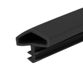 Door Seal, 5 m/10 m/30 m 12 mm Room Door Seal, TPE Rubber Seal, Sealing Tape Frame, Door Stop Seal, Frame Seal for Doors, Windows (Black, 30 m)