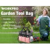 WORKPRO Garden Tool Bag, Heavy Duty Gardening Tote Bag Organizer