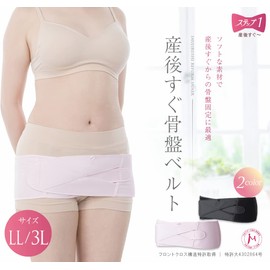 Inujirushi Honpo N3200RR Pelvic Belt, Black, LL