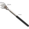 FIXTOOLS Extendable Stainless Steel Telescopic Back Scratcher with Claw Massager