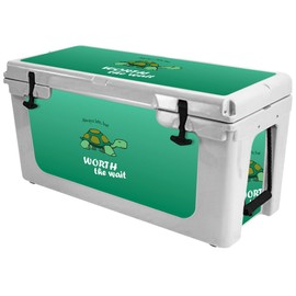 MightySkins (Cooler Not Included) Skin Compatible with RTIC 65 Cooler (2017 Model) - Late Turtle | Protective, Durable, and Unique Vinyl Decal wrap Cover | Easy to Apply | Made in The USA