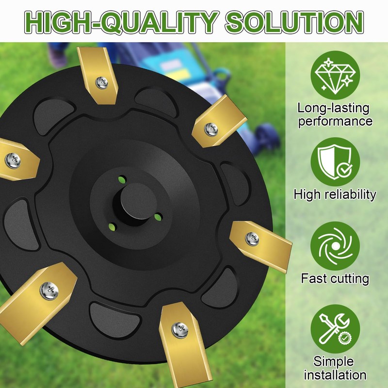 DGMI 6 Blade Disc, Robotic Lawnmower Blade Disc with Segway
