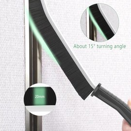 Crevice Cleaning Brush,6 Pcs Bathroom Crevice Gaps Cleaning Brush Groove Crevice Cleaning Tool for Narrow Corners in Home Kitchen Bathroom and Window Hard Bristle Crevice Cleaning Brush UK (6)