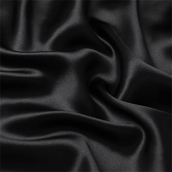 DERAYEE Silk-like Satin Fabric, Woven Fabric, Glitter, Cut Approximately 56.9