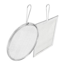 Operitacx Kitchen Sieves Strainers Fine Mesh Mud Sieve Pottery Tool Stainless Steel Sifting Pan for Soil Glaze
