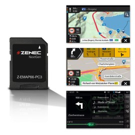 ZENEC Z-EMAP66-PC3: Micro SD Card with Car Navigation for ZENEC Car Radio / Multimedia System Z-N966 and Z-N965, 3D Maps for Europe, TMC, TPEG
