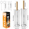 Grill Baskets (2PCS)304 Stainless Steel Removable Wooden Handle Rolling Grilling