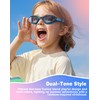Vegemono Kids Swim Goggles in Candy Dual-Tone, Adjustable Nose Pads