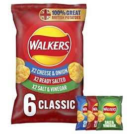 Walkers Crisp Classic Variety, 25g (6 Pack)