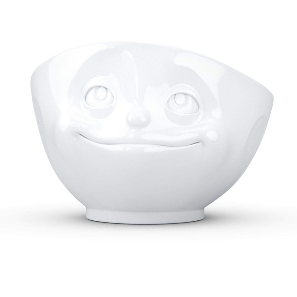 Tassen Crazy in Love Face White Porcelain Bowl