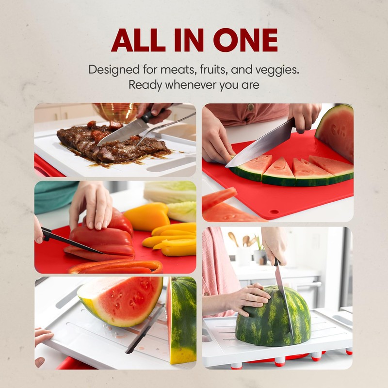 XL Deluxe Meal Prep System Cutting Board - Large Carving