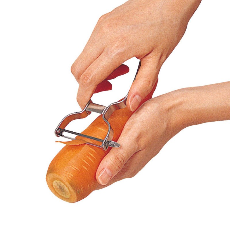Kai Corporation KAI Easy-to-Hold Handle Design Stainless Steel Peeler, Peeling