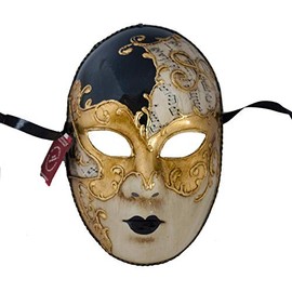Lannakind Venetian Mask Face Mask Volto Women's Carnival Ball Mask Masquerade Wall Decoration