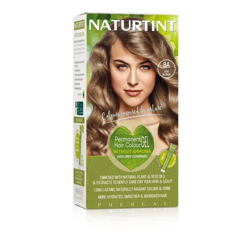 Phergal Naturtint Permanent Hair Color, 8A Ash Blonde, 5.28 Ounce