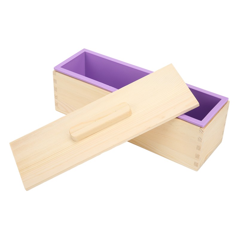 Soap Loaf Mold Flexible Purple Silicone DIY Hand Made Soap
