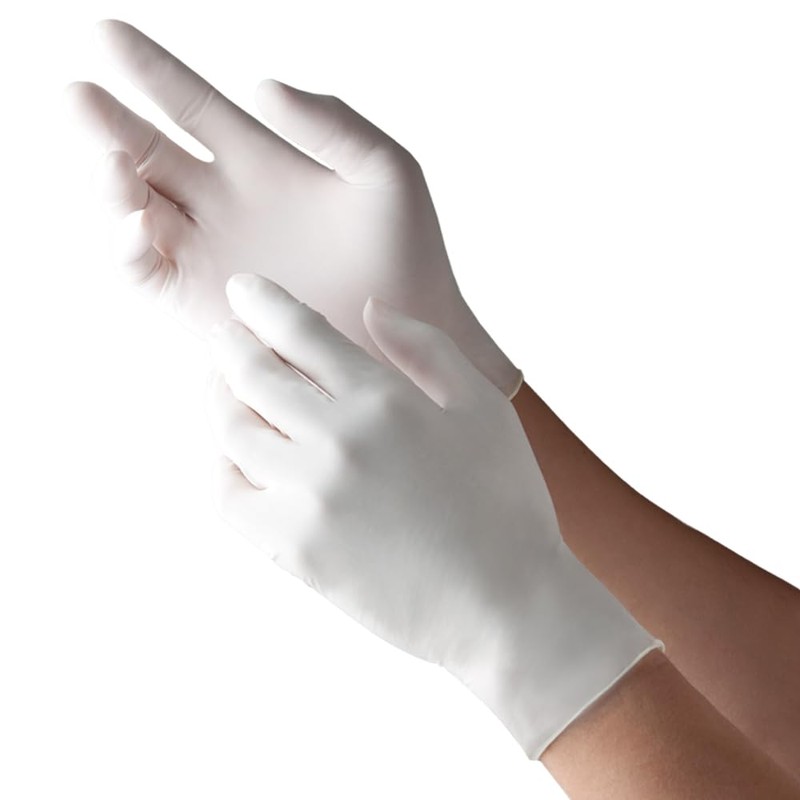 TRONEX 1510 Rubber Latex Disposable Gloves, Non Medical, General Purpose,
