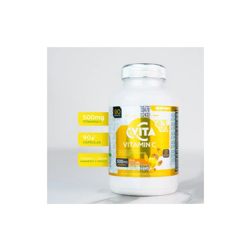 Vitamina C 90 Cápsulas Vita 43 Supplements