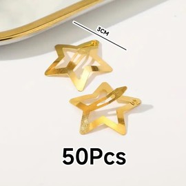 50 Pieces Of Star Hairpin, Simple And Cute Hairpin, Retro Punk Hair Accessories, Hairstyle Design Accessories.