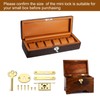 sourcing map Vintage Full Mortise Mini Locks with Key Set