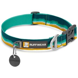 RUFFWEAR Crag Dog Collar, Reflective and Comfortable Collar for Daily Use, Seafoam, 20-26 Inch